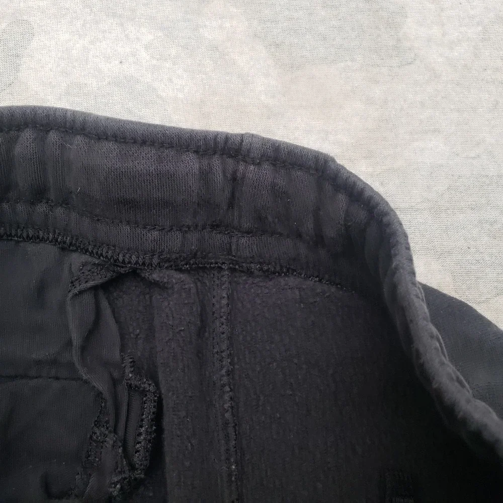 Nike Pants Mens Small Black Pockets Drawstring Sports Wear Club Fleece Gym